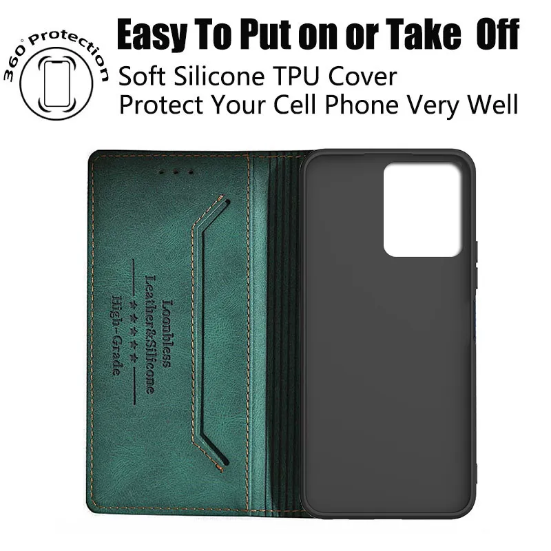 Fertuo Coque pour Blackview A55 / Oscal C60, Antichoc Portefeuille Étui