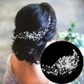 Crystal Pearl Wedding Hair Combs Hair Accessories for Bridal Hair Clips Pin Accessories Jewelry Handmade Women Head Ornaments. 