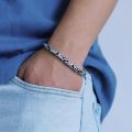 Handmade National Fashion Safe Woven Bracelet Men's Fashion Retro Jewelry Niche Design Accessories Bracelets for Women Man Homme. 