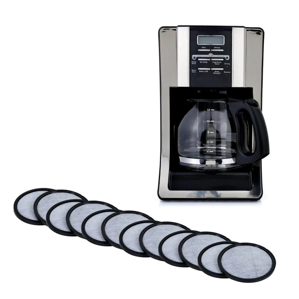 Charcoal Water Filter Discs For Mr Coffee Coffee Brewers12-Pack