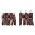 32Pcs ABS Handle Crochet Hooks Handle Knitting Needles Set Crochetings and Knuckles 0.5mm-2.5mm 16 Size. 