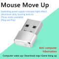 Mouse Jiggler Undetectable Automatic Mover Aluminum Alloy Awake Simulate Keeps Mouse Computer Mover For Lap Desk Computer. 