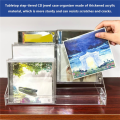 3X 3 Tier Clear Acrylic CD Holder Cascading CD Storage Rack. 