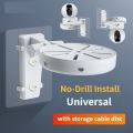 No-Drill Wall Mount Camera Stand CCTV Holder Various Camera Monitoring Bracket Indoor Universal Original Base Bracket. 