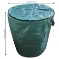 Gardening Bag Reusable Leaf Waste Pouch Plant Trash Garbage Container for Lawn Yard Pool with Lid, 80 Gallons. 