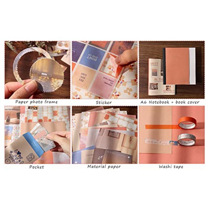 Aesthetic%20Scrapbook%20Kit,Junk%20Journal%20Kit%20with%20Journaling/Scrapbooking%20Supplies,%20Gift%20for%20Teen%20Girl%20Kid%20(Cocoa%20Brownies)%20-%20Image%205