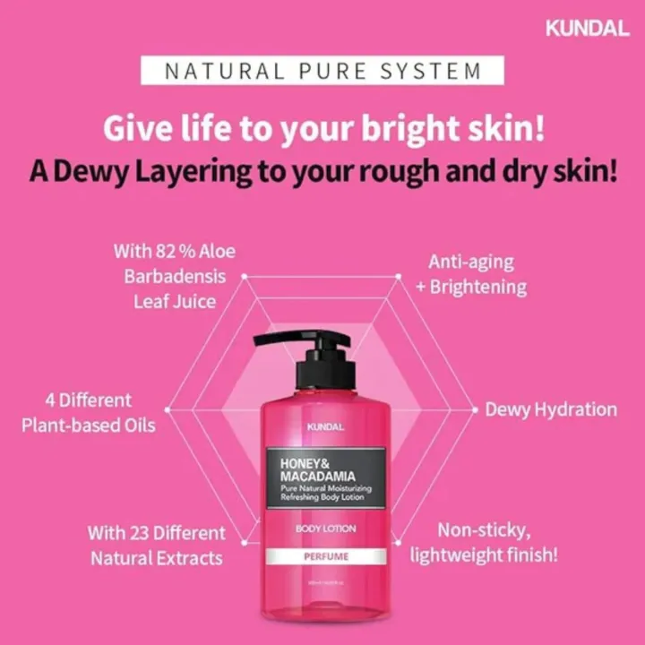 KUNDAL%20Honey%20&%20Macadamia%20Pure%20Natural%20Moisturizing%20Refreshing%20Body%20Lotion%20White%20Musk%20500ml%20-%20Image%203