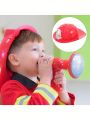1PC Kid Pretend Play Fireman Chief Safety Helmet Firefighter Hat Cap Toy Red. 
