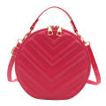 Round Crossbody Bag Fashion Designer Solid Color Handbag Zippered Small Shoulder Bag for Casual Fashion Accessory Women Messenger Bag Girl Female. 