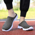 【WEJA】Mules for Men Half Shoes Sport Walking Shoes Summer Breathable Mules Sneakers Slip on Half Loafers Korean Fashion Half Slippers Outdoor Mesh Running Shoes Comfortable Driving Sandals Slippers. 