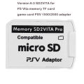 KOKKO Adapter PSV Vita 1000/2000 TF Card Holder 3.65 System SD Micro-sd Card Conversion Set 6.0 Version. 