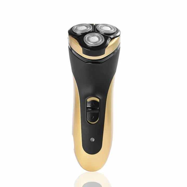 3 Blades Rotating Electric Shavers Men Rechargeable Razor with LED ...