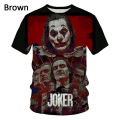 New American Movie Joker 3D Printed T Shirt Men And Women Fashion Short Sleeved T-Shirt Breathable Top Fresh Casual Tees Tshirt. 
