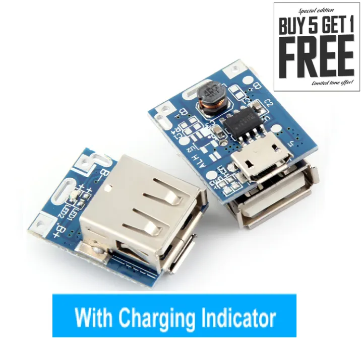 USB%205V%201A%20Mobile%20Power%20Bank%2018650%20Battery%20Charger%20PCB%20Power%20Step%20up%20Boost%20Module%20Arduino%20uno%20-%20Image%202