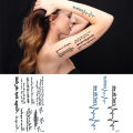 【Fashion-forward】Small fresh tattoo stickers text letter stickers fashion English letter tattoo waterproof stickers. 