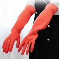 Latex Dishwashing Gloves Extra Long Thick Nonslip Wearresistant Kitchen Housework Cleaning Car Washing Clothes Rubber Gloves. 