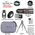 28X HD Mobile Phone Camera Lens Telescope Zoom Macro Lens for iPhone Samsung Smartphone Fish Eye Lente Para Celular. 