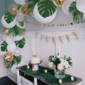 12Pcs/lot Tropical Beach Hawaiia Tree Palm Decor Jungle For Monstera Leaves Artificial. 