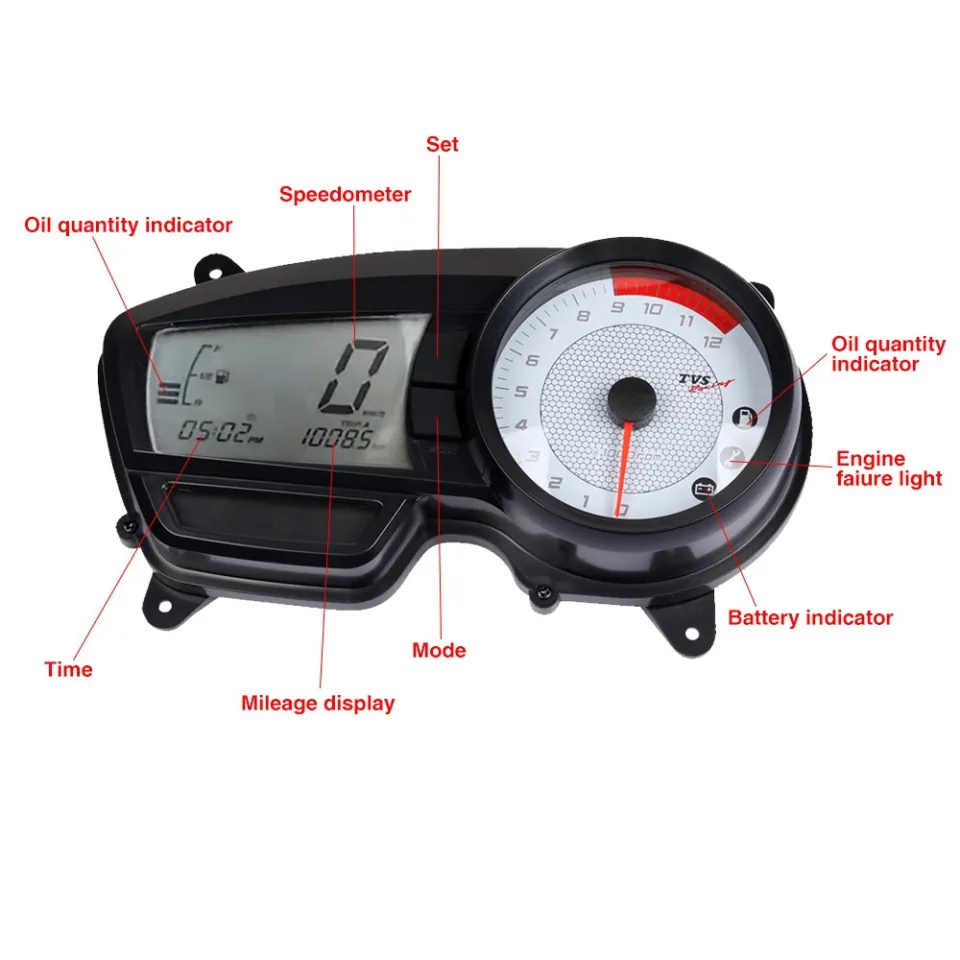 Instrument Cluster Apache Rtr 160 4v Speedometer Price Digital And