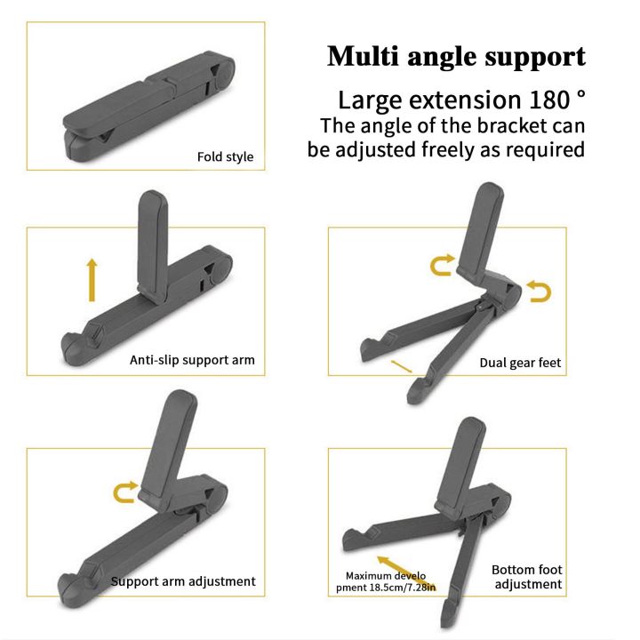 Foldable%20Tablet%20Support%20Stand%20Portable%20Desktop%20Phone%20Holder%20Wide%20Compatibility%20Tablet%20Mount%20Stand%20Cellphone%20Cradle%20Desktop%20Dock%20-%20Image%203