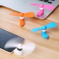 USB Type C Micro Mini Fan Plug And Play Small Pocket Travel Fans Portable Cell Phone Cooling Fans For Samsung Huawei Xiaomi. 