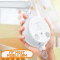 SRIWEN Crib Mobile Motor Baby Music Box Spinner with 3 Modes Volume Adjustable 12 Lullabies Auto-Off After 30 Minutes. 