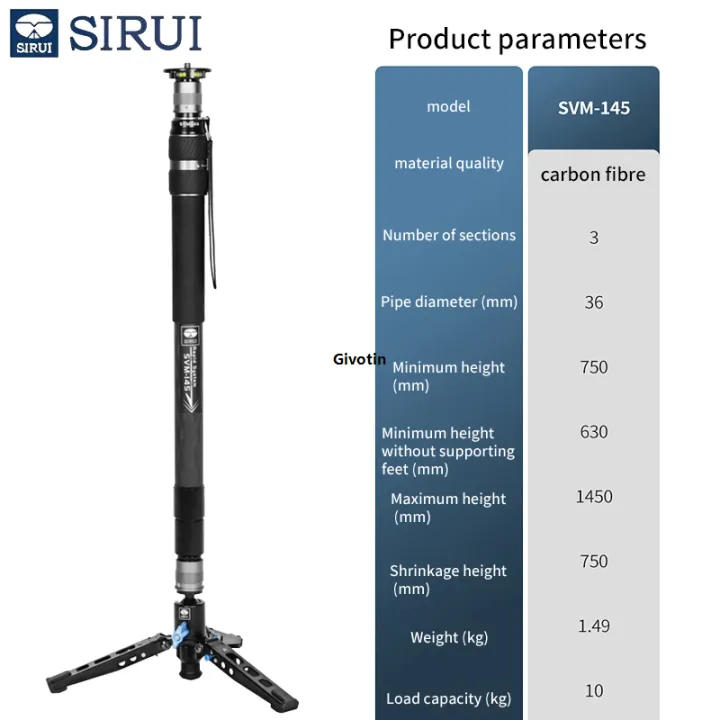 Sirui%20SVM-145%20SVM-165%20carbon%20fiber%20fast%20lifting%20tripod%20-%20Image%206