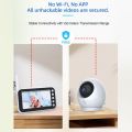 720P 2.4GHz FHSS Baby Monitor with Camera 4.3 Inch LCD creen Video Camera. 
