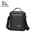 LouisWill Men's Shoulder Bag Cross Body Bag Pouch Bag Casual Men Chest Bag Men Fashion Shoulder Bag Waterproof PU Leather Casual Sport Street Bag for Travel Outdoor. 