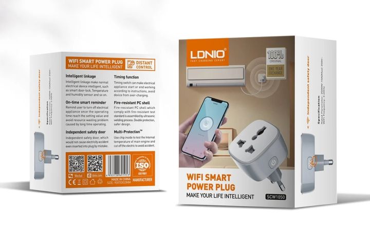 LDNIO Wi-Fi Smart Power Socket SCW1050