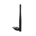 150Mbps USB WiFi Adapter WN-155A with Antenna - Wireless Network Dongle for PC Laptop | 802.11N Mini USB WiFi Receiver | Windows 11/10/8/7 Compatible | High Gain Antenna WiFi Card for Desktop Computer. 