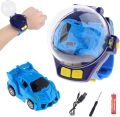 Watch Remote Control Car Toy - 2.4 GHz Mini Watch Car Toys with USB Charging, Cartoon RC Small Car Wrist Racing Car Watch Gift for 3-12 Y Boys and Girls. 