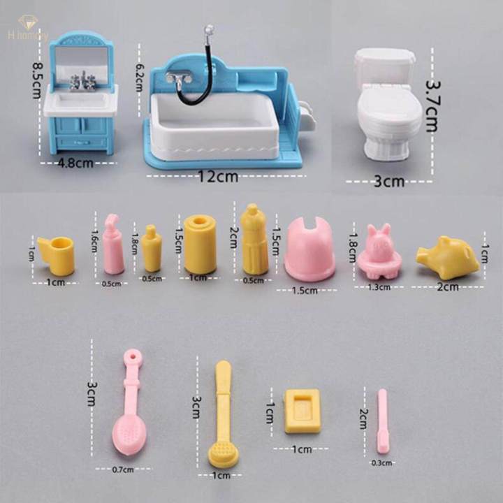 1:12%20Scale%20Dollhouse%20Bathroom%20Set%20Kids%20Toy%20Playset%20Miniature%20Furniture%20Toys%20-%20Image%204