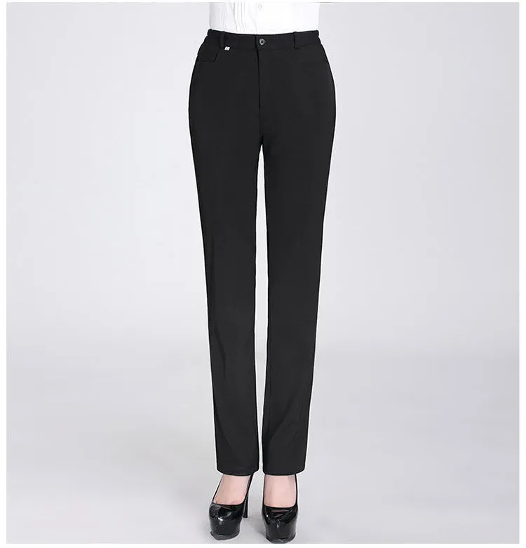 Work Pants Women's Summer Black Hotel Restaurant McDonald's Waiter