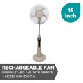 Nippon 16inch Rechargeable Stand Fan With Remote/ Remote Control - Model Npn-digital -  Rechargeable. 