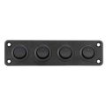 【2】 1/2/3/4 Gang Dash Rocker Toggle Switch Panel Waterproof Parts LED for RV Yacht Car Marine Boat 12V. 