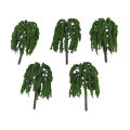 25 Pcs Scenery Landscape Train Model Willow Trees Scale 1:150-200. 