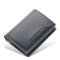 credit card holder wallet anti-theft brush retro PU leather bank document bag. 