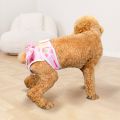 Dog Menstrual Pants Reusable Dog Diapers for Female Dogs in Heat Breathable Pet Panties for Puppy Washable Physiological Pants for Pet Female Dog Diaper. 