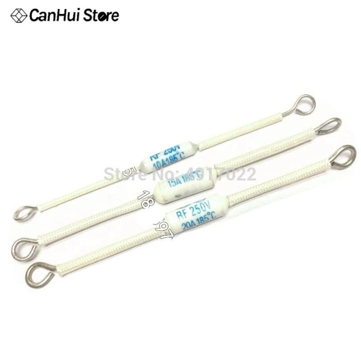 3 pcs 20A 185 degree Thermal Cutoff RF 250V Ceramic Temperature Fuse For Electric Rice Cooker Safeguard Resistance | B08080011 IKitchz A45