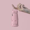 Mini Umbrella Manual Capsule Uv Protection Lady Small Folding Umbrella Sun and Rain Pocket Compact Travel Umbrella. 