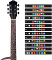 Guitar Fretboard Stickers Decals, Black Color Coded Note Fingerboard Frets Map Sticker for Beginner Learner for 6 Strings Acoustic Guitar or Electric Guitar Learn Guitar Tabs, Sticker for Beginner Learner. 