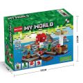 Compatible with Lego  Minecraft  Melon Farm Receiving Season Boys and Girls Holiday Gift Box Puzzle Building Blocks Toys. 