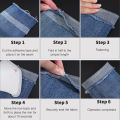 60M Double-sided Non-woven Adhesive Cloth Hem Tape Iron-on Clothes Sewing Turn Up Hem Non-woven Fabric Liner Clothing Tools 1Roll. 