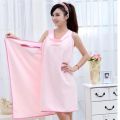 Bath Towel women - Pink Lady Girls Bath Towel Bath Towels Women Wearable Fast Drying Magic Bath Towel Beach Spa Bathrobes. 
