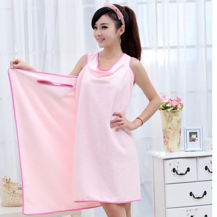 Womens%20Bath%20Towel%20-%20Pink%20Lady%20Girls%20Bath%20Towel%20Bath%20Towels%20Women%20Wearable%20Fast%20Drying%20Magic%20Bath%20Towel%20Beach%20Spa%20Bathrobes%20-%20Image%209