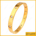 MANYOU Gold Plated Stainless steel 316L Guarantee Cartier Theme Plain Fashion Love Bracelet Bangle Open Couple Cuff Design Color Cross Screw Bracelets Bangles For Men Women Jewelry With FREE GIFT BOX FC-WB. 