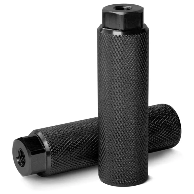 4x Aluminum Alloy Bike Foot Pegs – Black, For BMX/MTB, Fit 3/8" Axles, 100mm Length, Uauto1