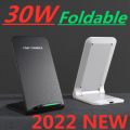 30w Wireless Charger Fast Charging Station For OPPO A74 Honor 100 Pro Xiaomi 13 Apple iPhone 13 pro Motorola Razr 40 Ultra. 