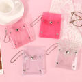 Fashion Glitter Transparent Coin Purse PVC Photo Card Wallet For Girls Clear Mini Hasp Change Pouch Keychain Ubest. 